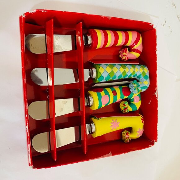 Boston Warehouse Stainless Steel Holiday Spreader Set - Picture 4 of 6